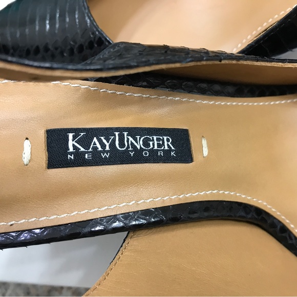 Kay Unger sling back mid heel pump - Picture 7 of 8